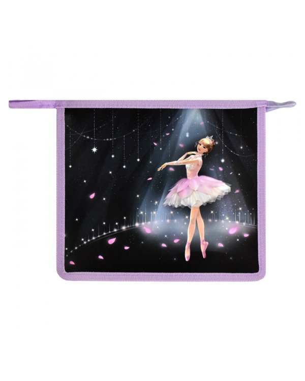 Папка для школьных тетрадей пластиковая Балерина, А5