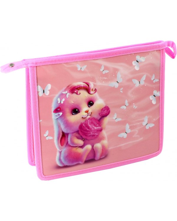 Папка для школьных тетрадей пластиковая Зайка, А5