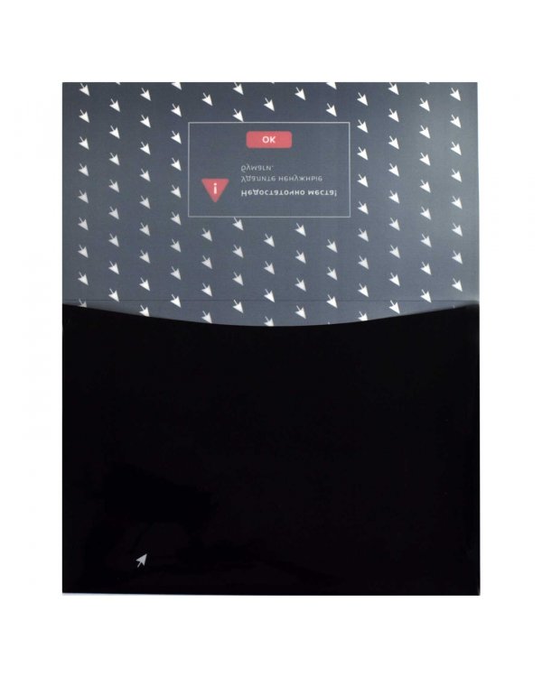 Папка для школьных тетрадей пластиковая Фразы с характером, А4