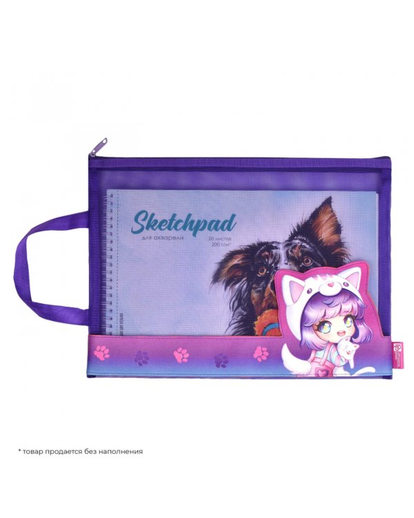 Папка для школьных тетрадей Чиби