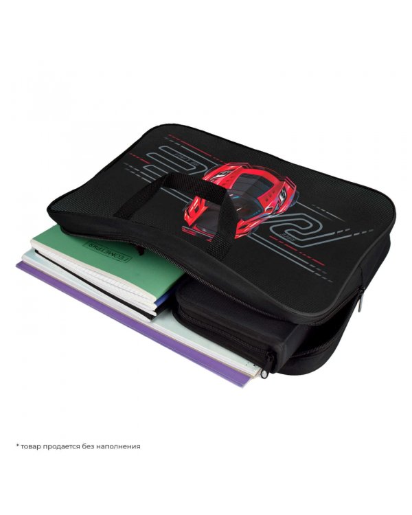 Папка для школьных тетрадей Суперкар, А4, 1 отделение