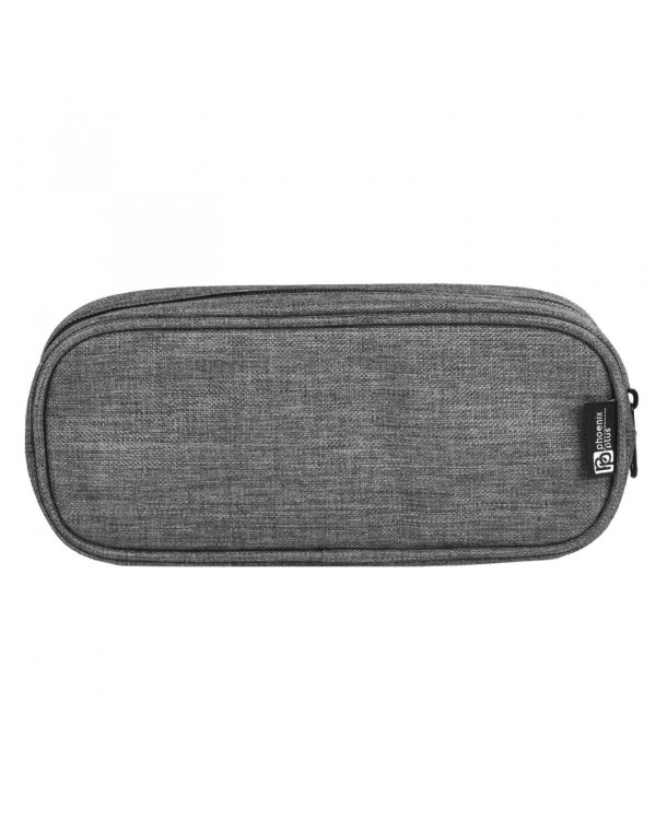 Пенал школьный, серый