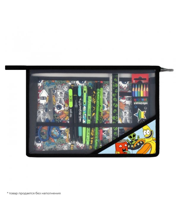 Папка для уроков труда пластиковая Монстрики, А4