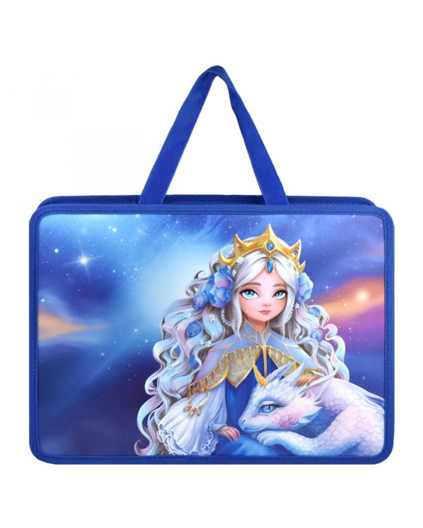 Папка для школьных тетрадей пластиковая Принцесса с драконом, А4