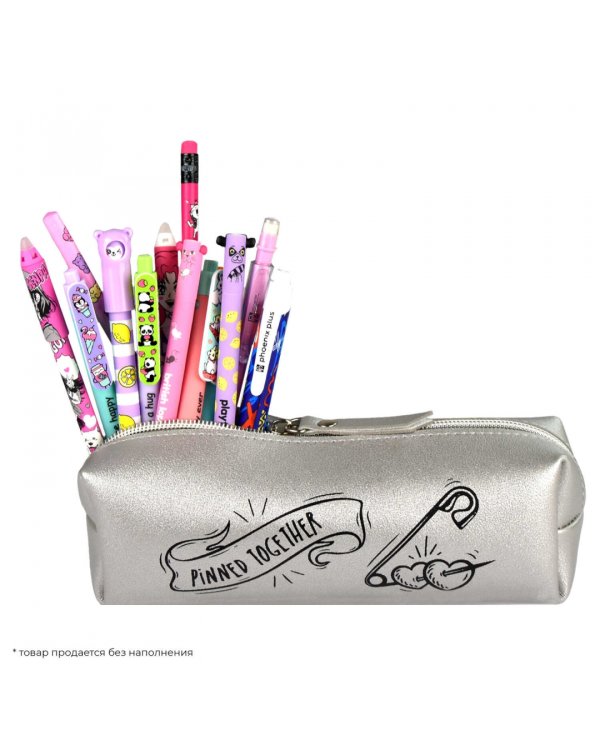 Пенал школьный Сердечки