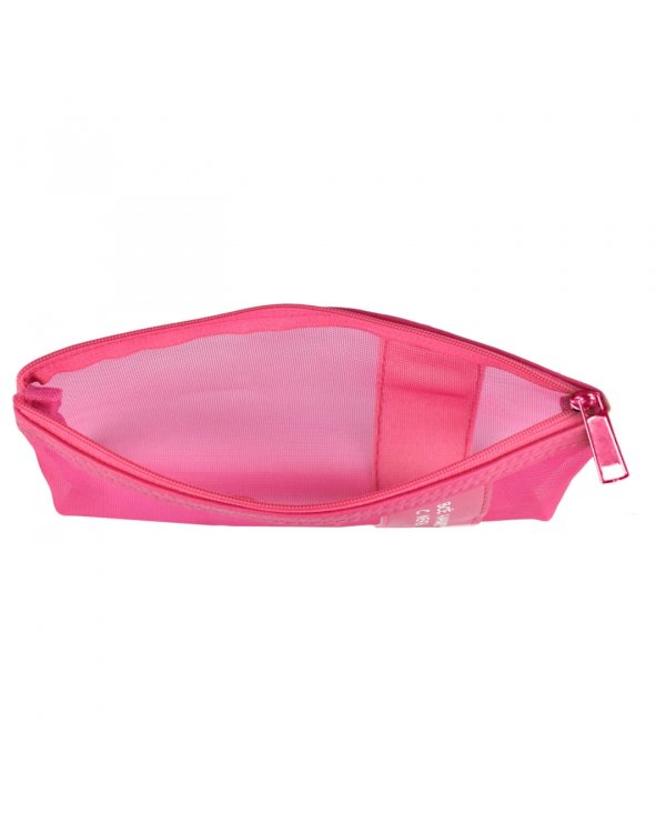 Пенал школьный, розовый