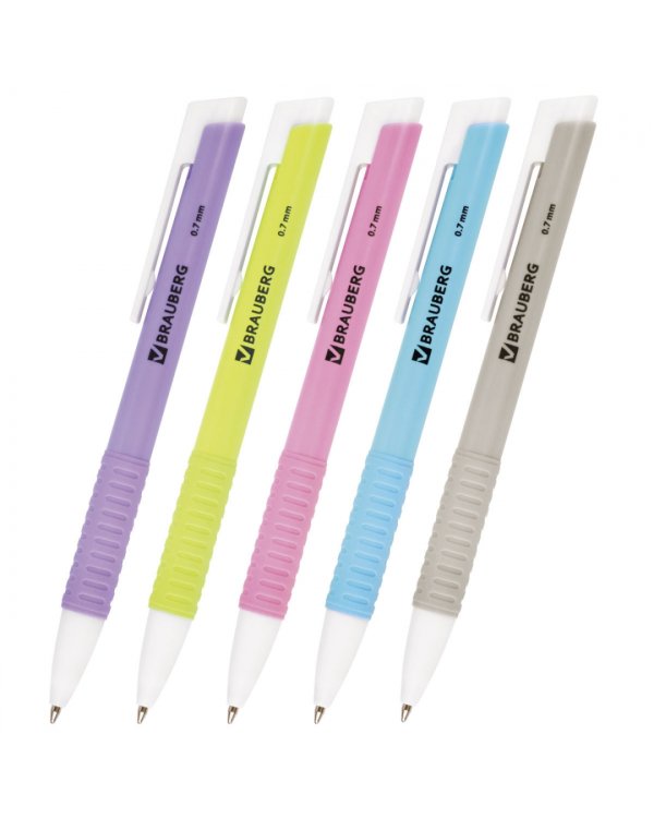 Ручка шариковая Sonata, автоматическая, синяя, цвет корпуса в ассортименте