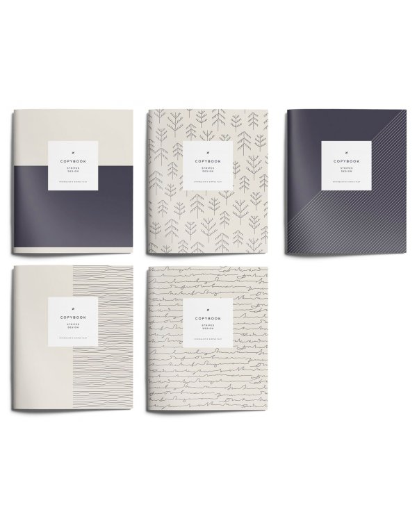 Тетрадь Cross Borders, A5, 96 листов, клетка, в ассортименте