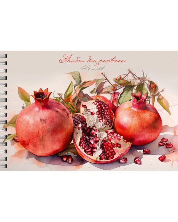 Альбом для рисования Гранаты, 40 листов