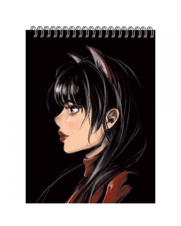 Блокнот Обаятельная и мрачная, 60 листов, клетка, А6