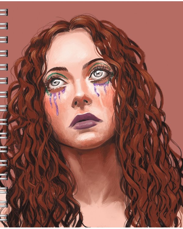 Тетрадь Эйфория, 96 листов, клетка, гребень, в ассортименте