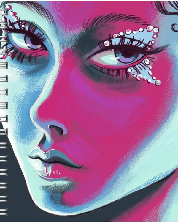 Тетрадь Эйфория, 96 листов, клетка, гребень, в ассортименте