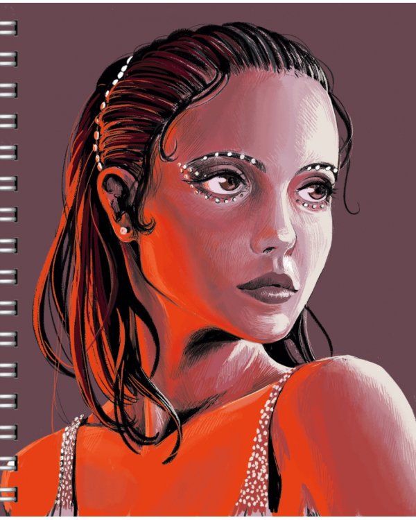 Тетрадь Эйфория, 96 листов, клетка, гребень, в ассортименте