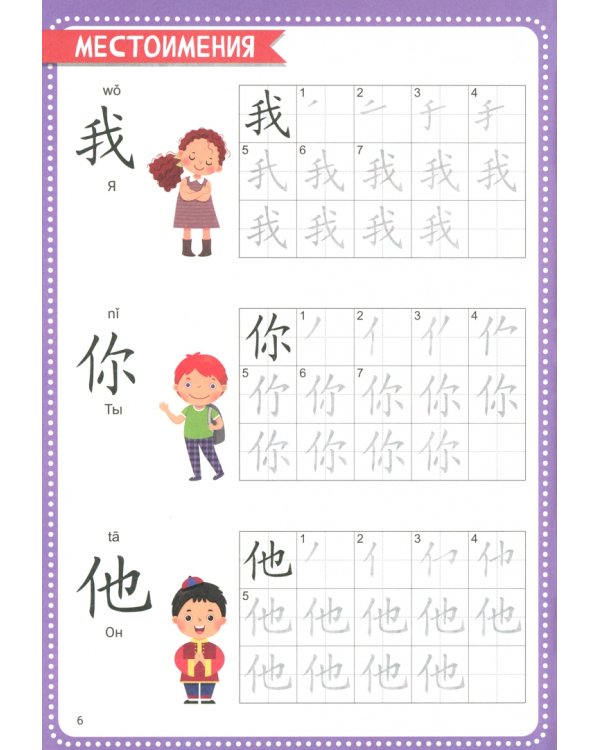 Прописи Учимся писать. Китайские иероглифы 1