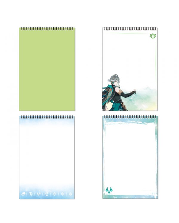 Творческий блокнот Геншин. Шеврез и Аяка, А4