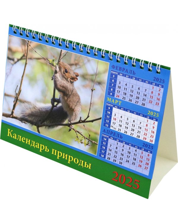 Календарь настольный на 2025 год Календарь природы
