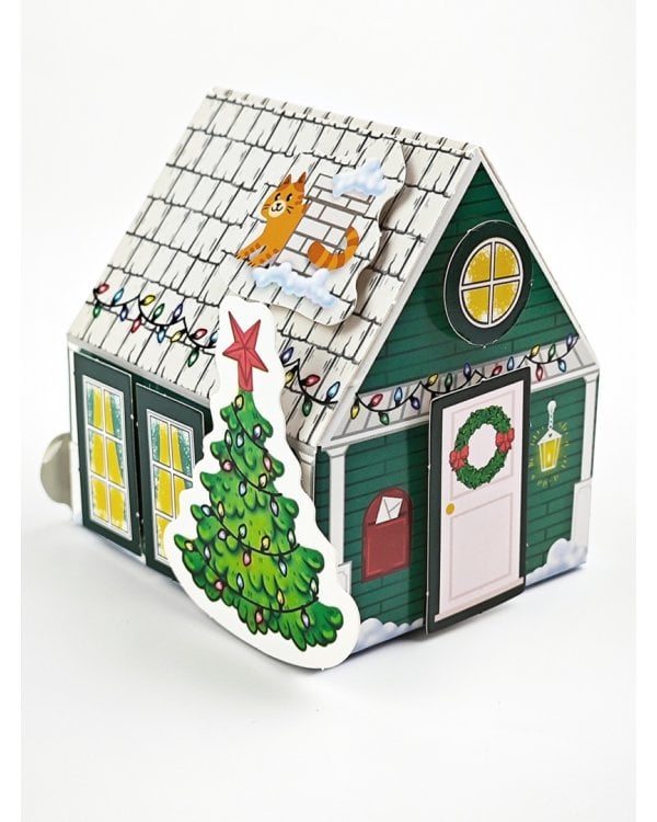 3D-аппликация Новогодние домики