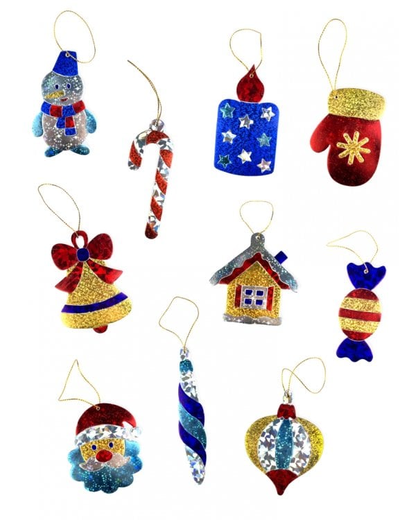 Ёлочные игрушки своими руками с фольгой - 2