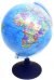 Глобус Земли политический, диаметр 25 см., с голубой подсветкой (Ве012500255)