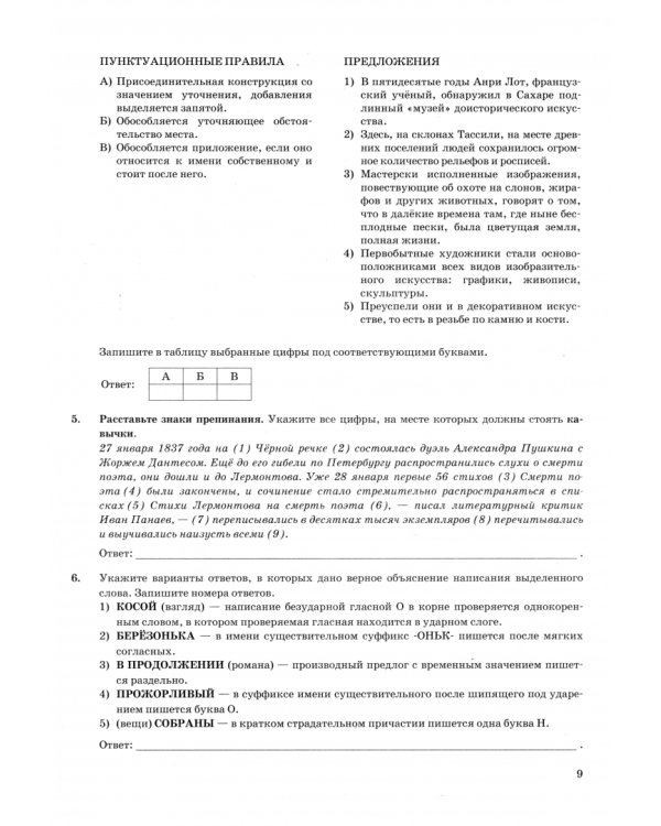 ОГЭ-2025. Русский язык. Типовые варианты экзаменационных заданий. 36 вариантов заданий