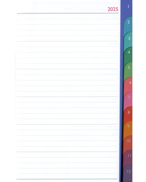 Еженедельник датированный на 2025 год Буйвол. Бежевый, 96 листов, А6+