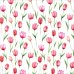 Бумага упаковочная Тюльпаны