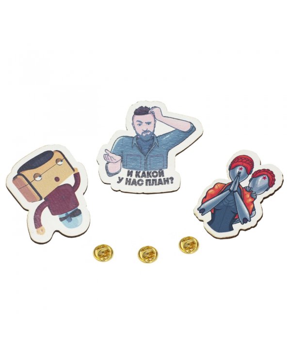 Набор значков Atomic heart. Атомное противостояние