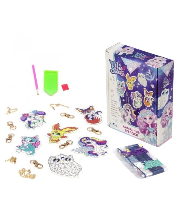 Алмазные брелоки Neo Stars. Магические питомцы, 6 штук