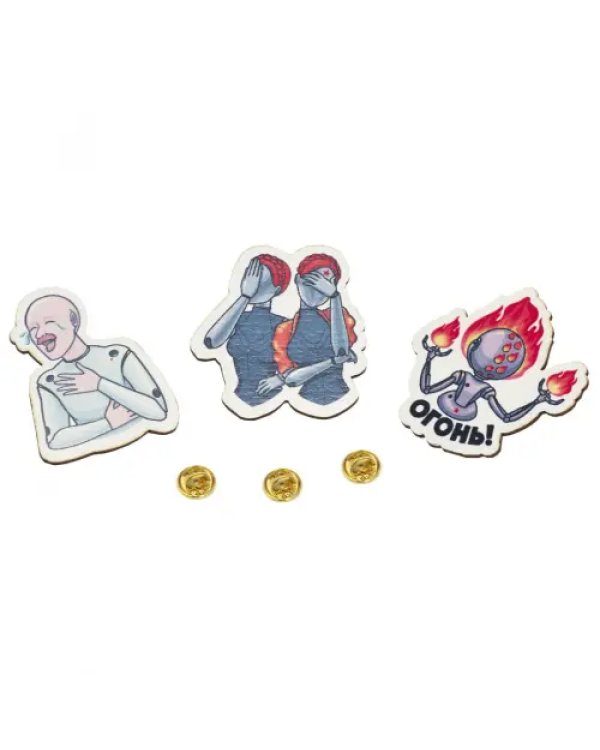 Набор значков Atomic heart. Огонь