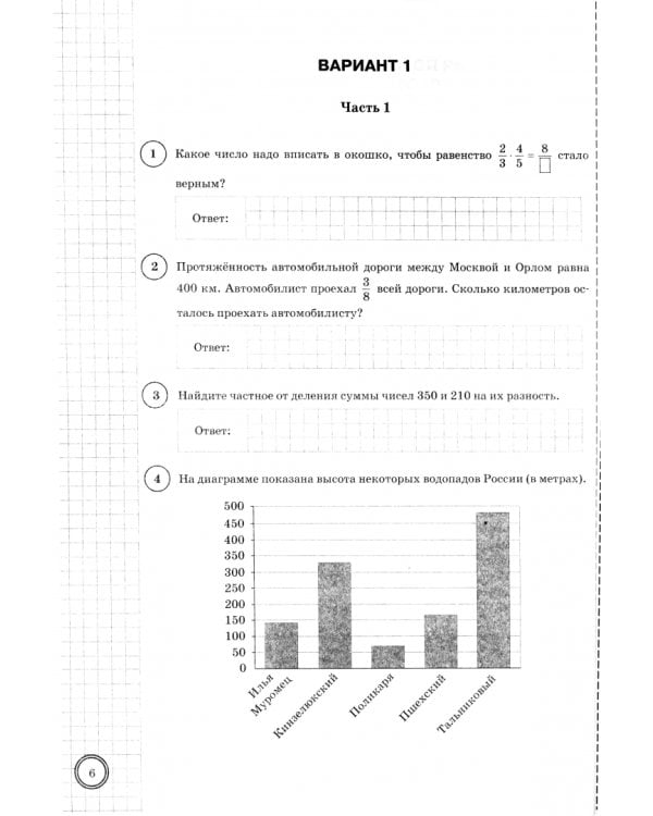 ВПР. Математика. 5 класс. 25 вариантов. Типовые задания