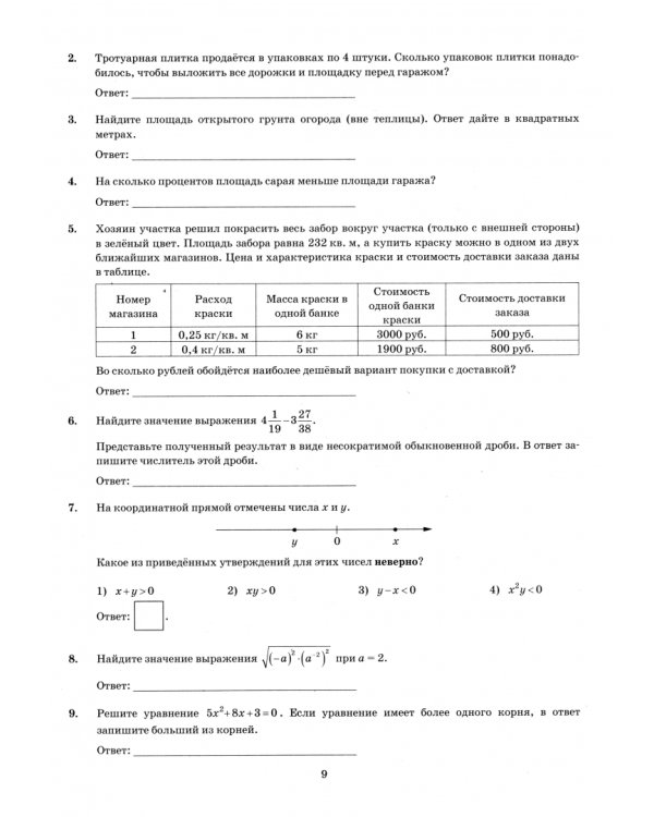 ОГЭ-2025. Математика. 38 вариантов. Типовые варианты экзаменационных заданий