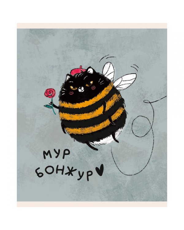 Тетрадь КОТОшмель, 48 листов, клетка, в ассортименте