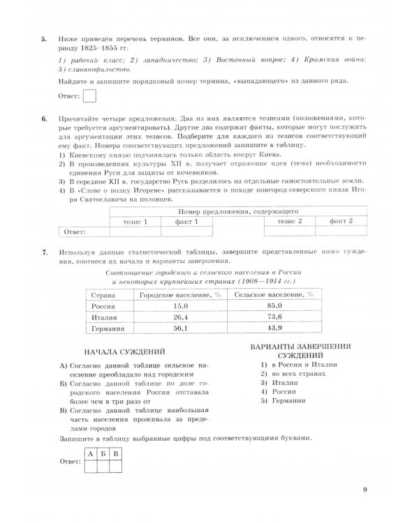 ОГЭ-2025. История. 32 варианта. Типовые варианты экзаменационных заданий
