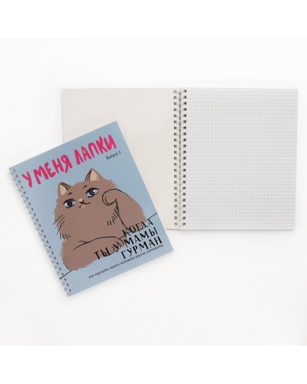 Тетрадь У меня лапки, 80 листов, клетка, в ассортименте