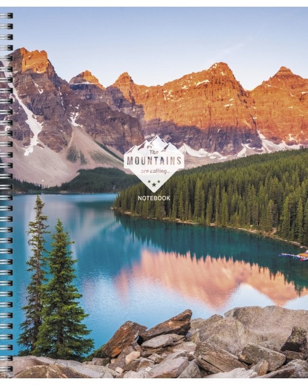 Тетрадь Горные вершины, 80 листов, клетка, в ассортименте