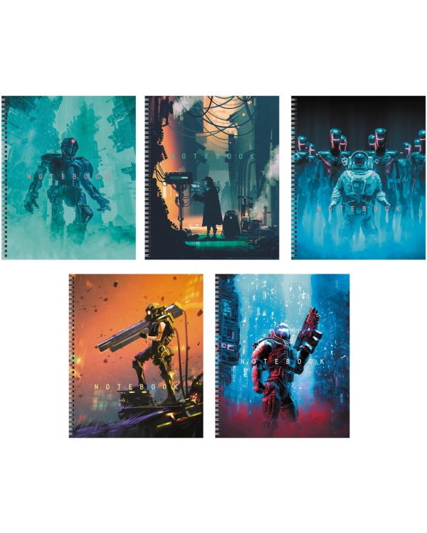 Тетрадь Survivors, 80 листов, клетка, в ассортименте