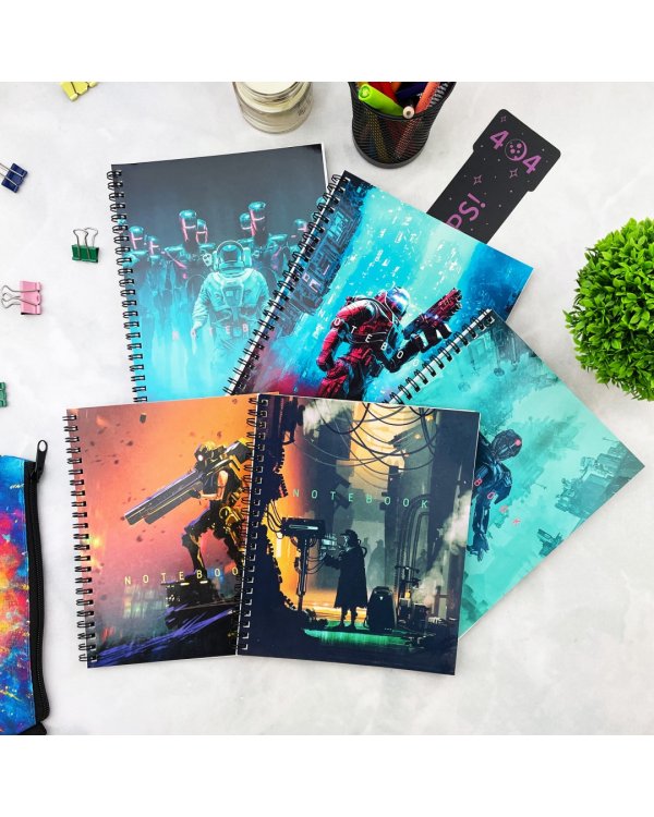 Тетрадь Survivors, 80 листов, клетка, в ассортименте