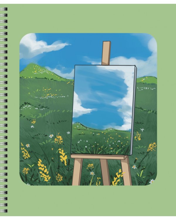 Тетрадь Summer, 96 листов, клетка, в ассортименте