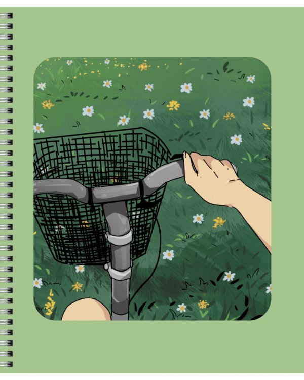 Тетрадь Summer, 96 листов, клетка, в ассортименте