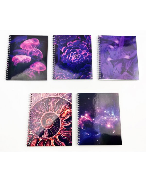 Тетрадь Violet Mix, 96 листов, клетка, в ассортименте