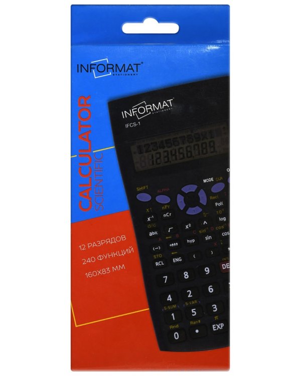 Калькулятор научный, 12 разрядный, 240 функций