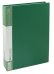 Папка, 40 вкладышей, горизонтальные линии, зеленая