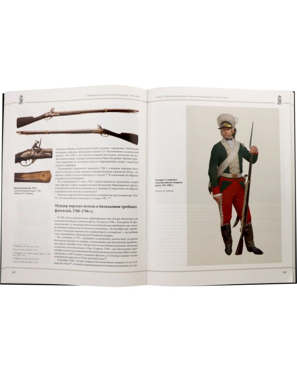 Униформа российского военного флота. 1703–1800