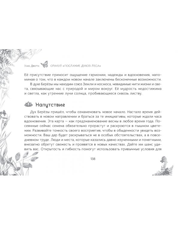 Оракул «Послание духов леса», брошюра