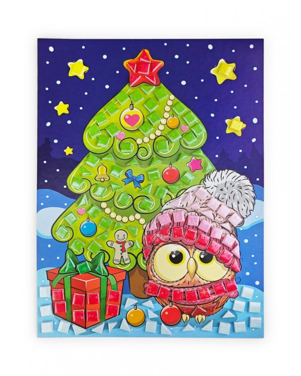 Разноцветная мозаика 3 в 1. Мишка. Единорог. Сова