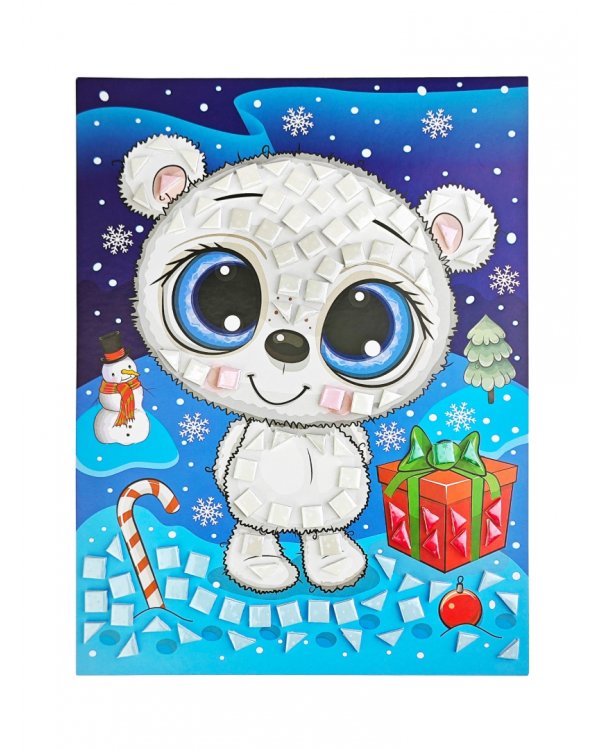 Разноцветная мозаика 3 в 1. Мишка. Единорог. Сова