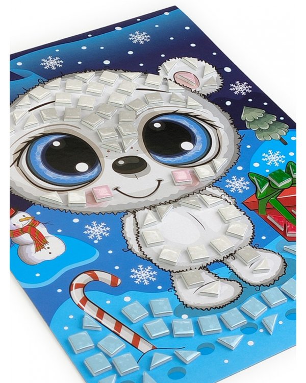 Разноцветная мозаика 3 в 1. Мишка. Единорог. Сова