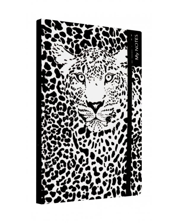 Бизнес-блокнот "Леопард" (96 листов, 150х212 мм, точка) (51531)