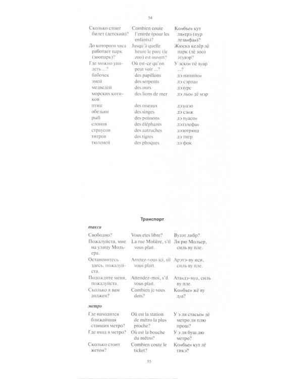 Русско-французский разговорник