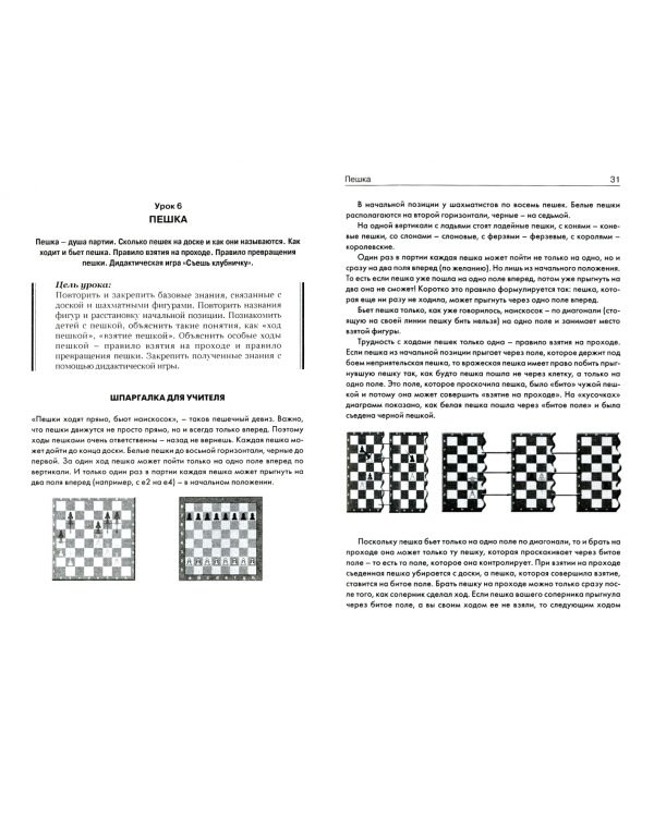Шахматы. Первый год обучения. Методика проведения занятий